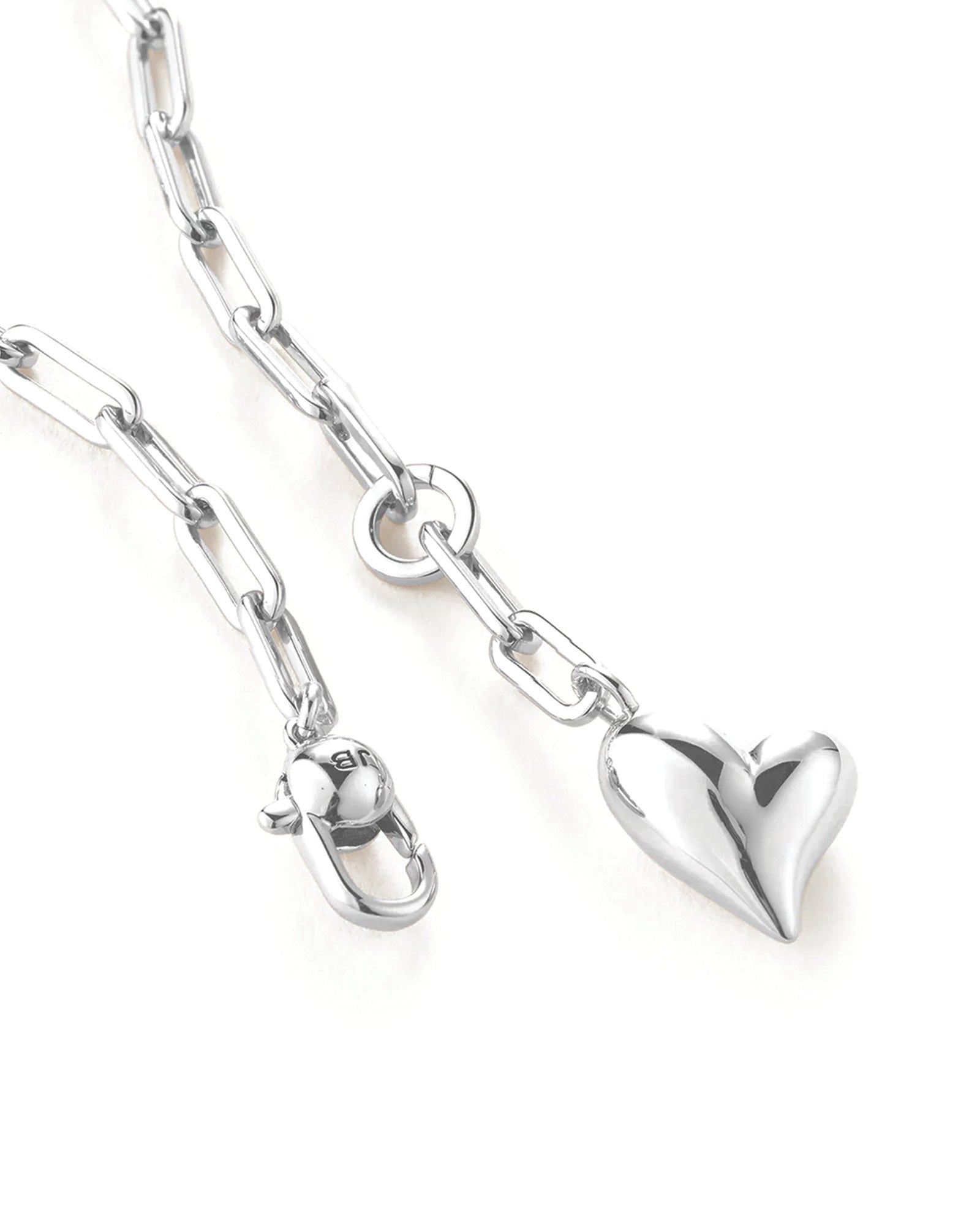 Jenny Bird-Puffy Heart Chain-Necklaces-Blue Ruby Jewellery-Vancouver Canada