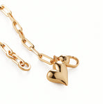 Jenny Bird-Puffy Heart Bracelet-Bracelets-Blue Ruby Jewellery-Vancouver Canada