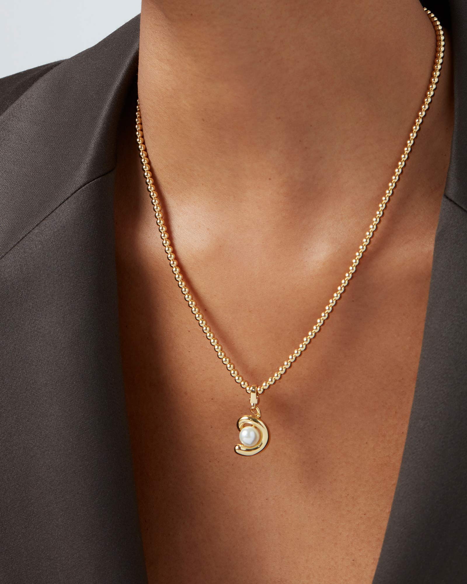 Jenny Bird-Daphne Necklace-Necklaces-14k Gold Plated-Blue Ruby Jewellery-Vancouver Canada