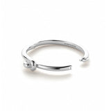 Jenny Bird-Maeve Bangle-Bracelets-Silver Plated, White Pearl-Blue Ruby Jewellery-Vancouver Canada