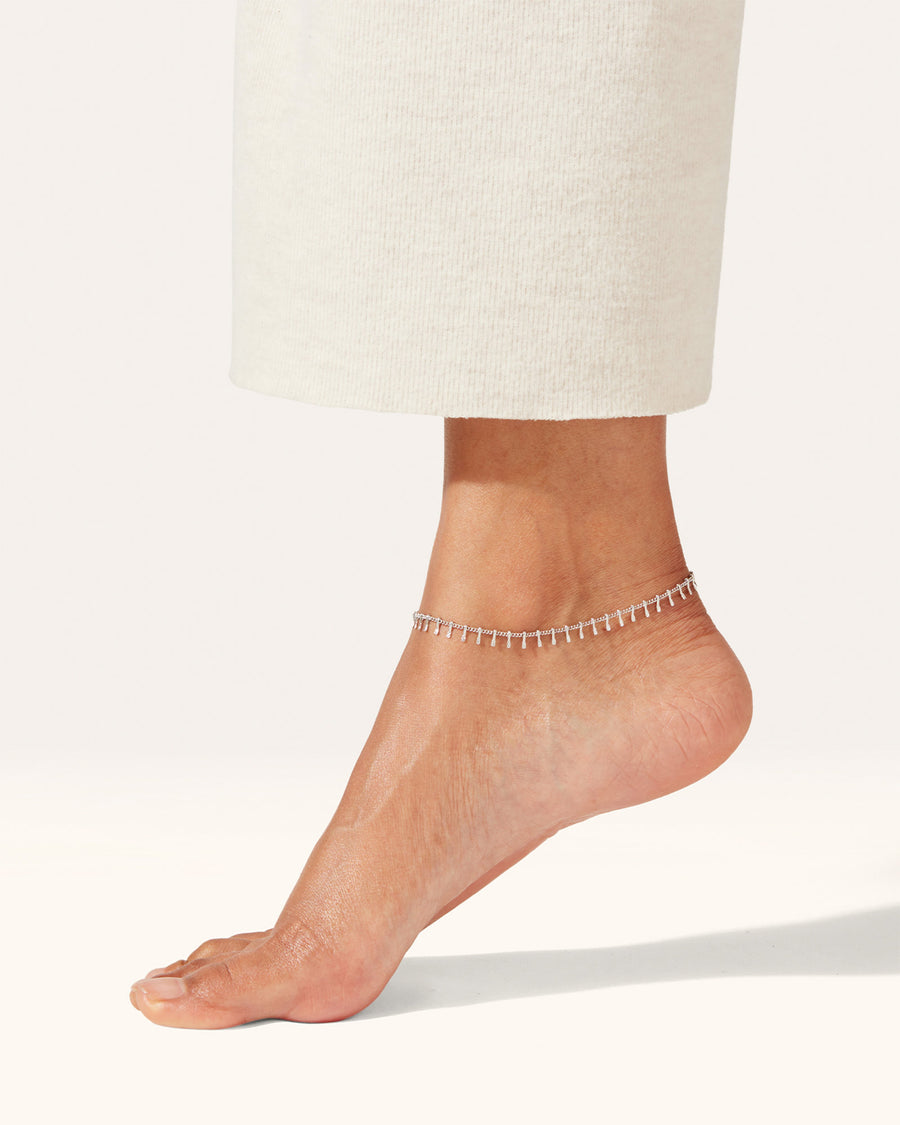 Lumi Anklet Silver Plated