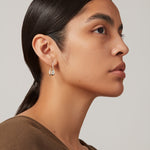 Jenny Bird-Small Colette Hoop Earrings-Earrings-Silver Plated-Blue Ruby Jewellery-Vancouver Canada