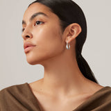 Jenny Bird-Small Colette Hoop Earrings-Earrings-Silver Plated-Blue Ruby Jewellery-Vancouver Canada