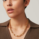 Jenny Bird-Loire Necklace-Necklaces-14k Gold Plated-Blue Ruby Jewellery-Vancouver Canada