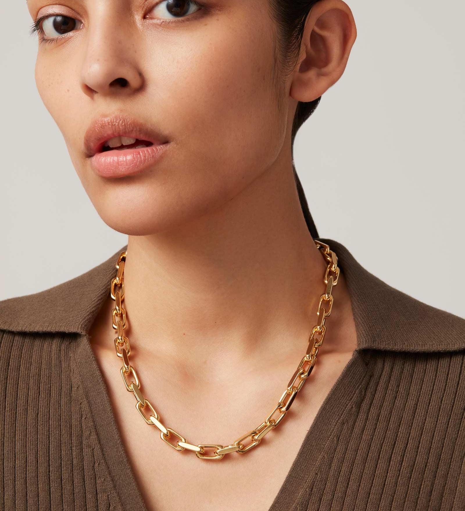Jenny Bird-Loire Necklace-Necklaces-14k Gold Plated-Blue Ruby Jewellery-Vancouver Canada