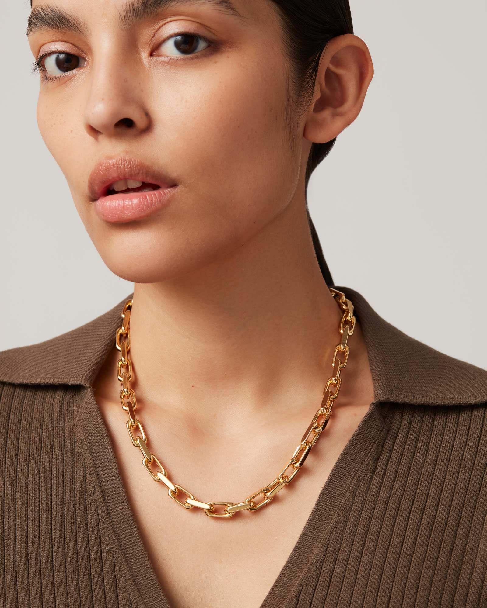 Jenny Bird-Loire Necklace-Necklaces-14k Gold Plated-Blue Ruby Jewellery-Vancouver Canada