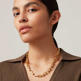 Jenny Bird-Loire Necklace-Necklaces-14k Gold Plated-Blue Ruby Jewellery-Vancouver Canada