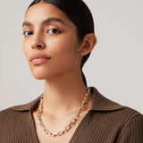 Jenny Bird-Loire Necklace-Necklaces-Silver Plated-Blue Ruby Jewellery-Vancouver Canada