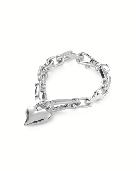 Jenny Bird Padlock Heart Chain Bracelet | Blue Ruby Jewellery, Canada