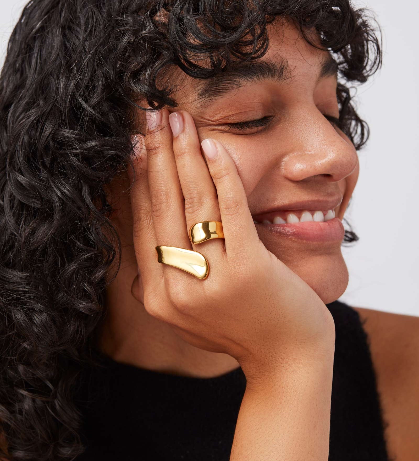 Solene Ring 14k Gold Plated