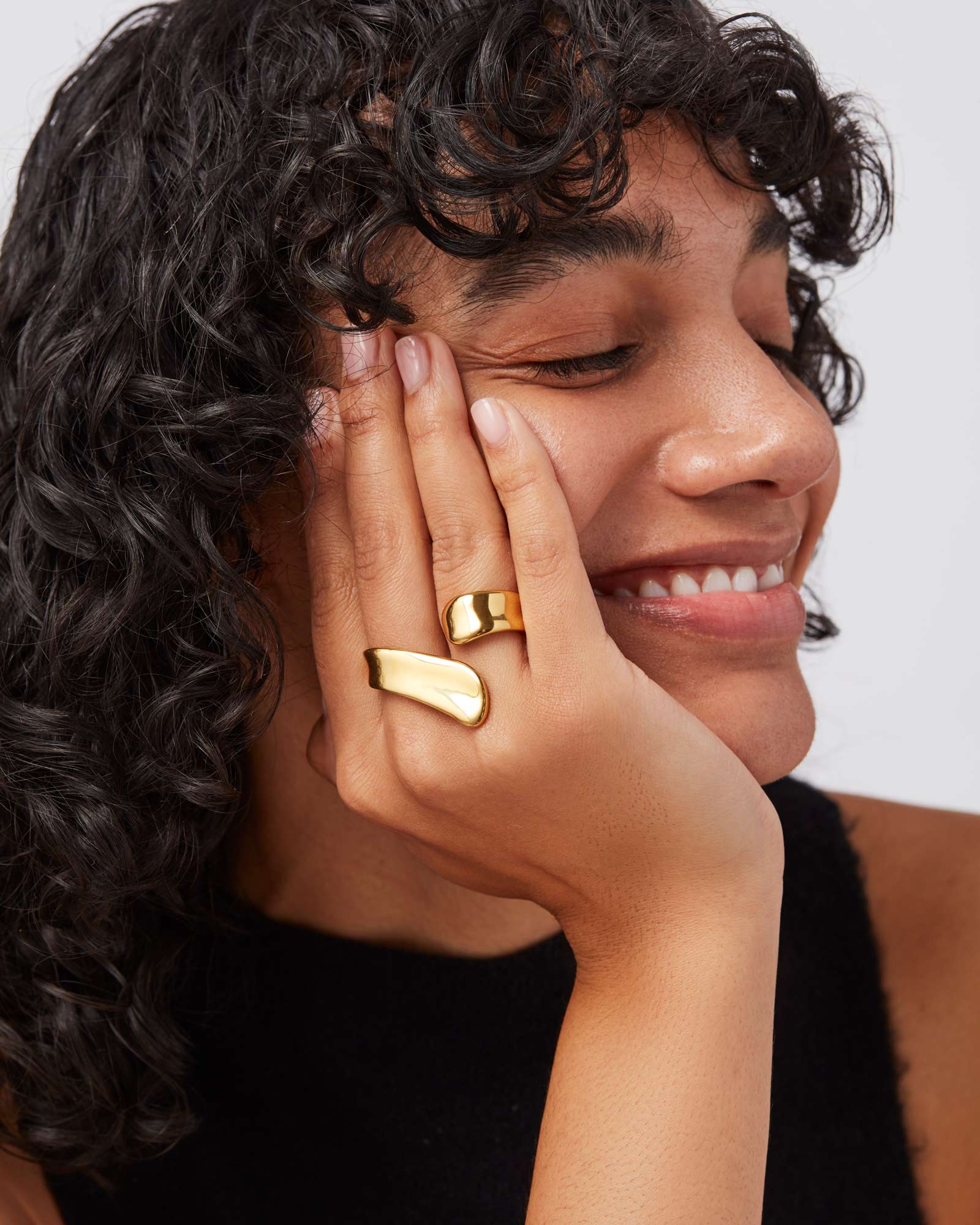 Solene Ring 14k Gold Plated