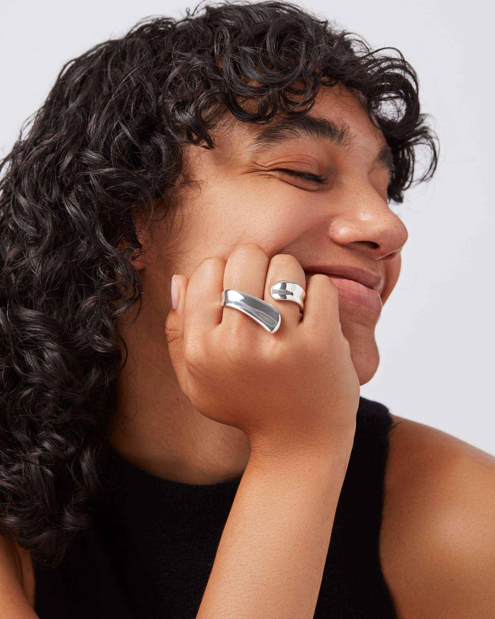 Solene Ring Silver Plated