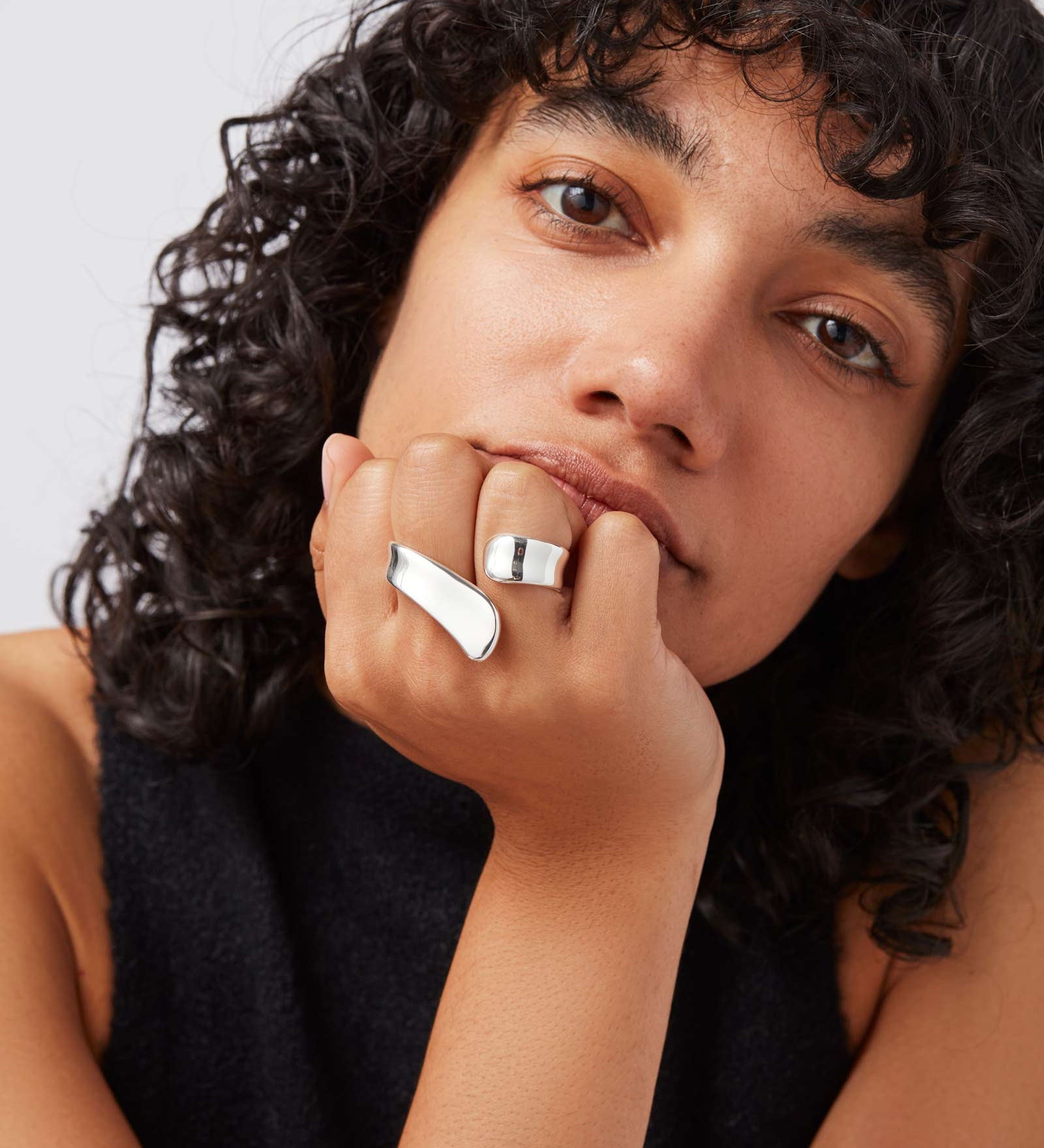 Solene Ring Silver Plated