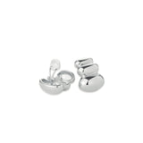 Non-Stop Clip On Earrings Silver Dipped Brass