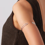 Yaya Arm Cuff Silver Dipped Brass