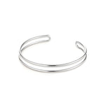 Yaya Arm Cuff Silver Dipped Brass