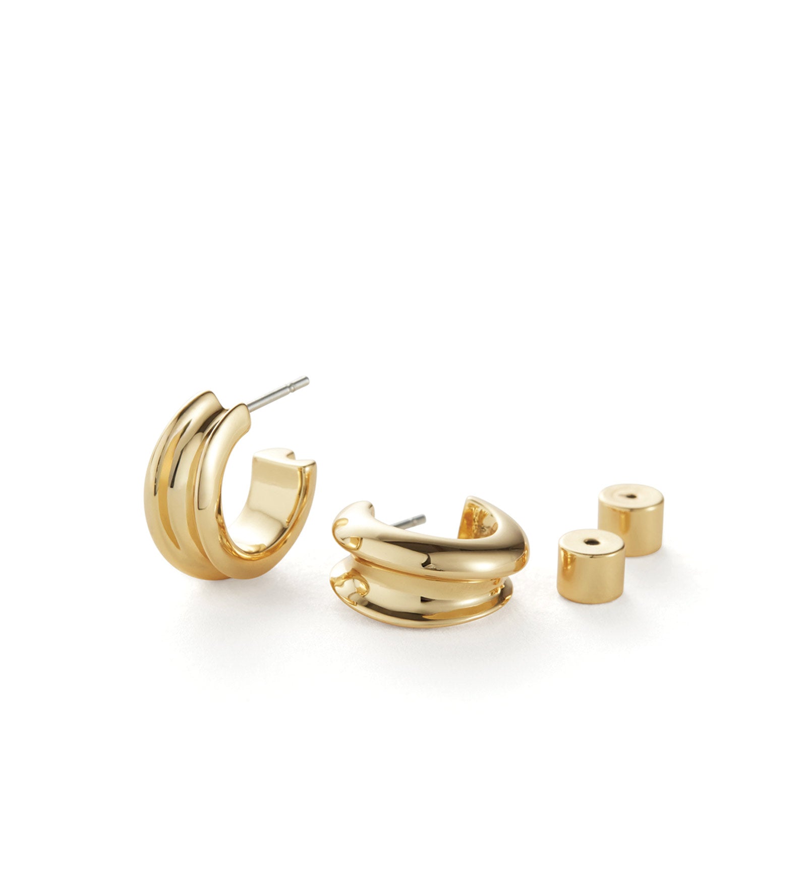 Mini Lennon Hoops 14k Gold Dipped Brass