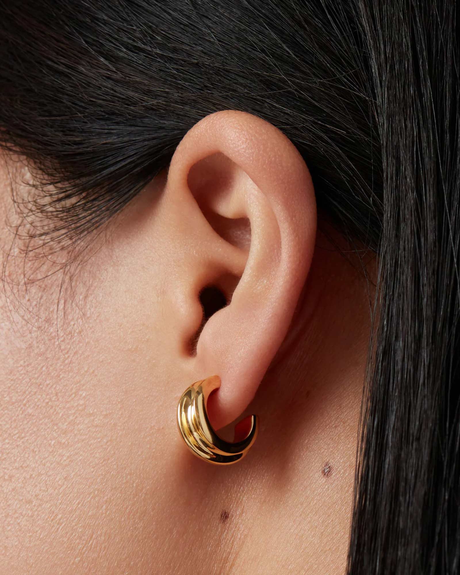 Jenny Bird-Mini Lennon Hoops-Earrings-Blue Ruby Jewellery-Vancouver Canada