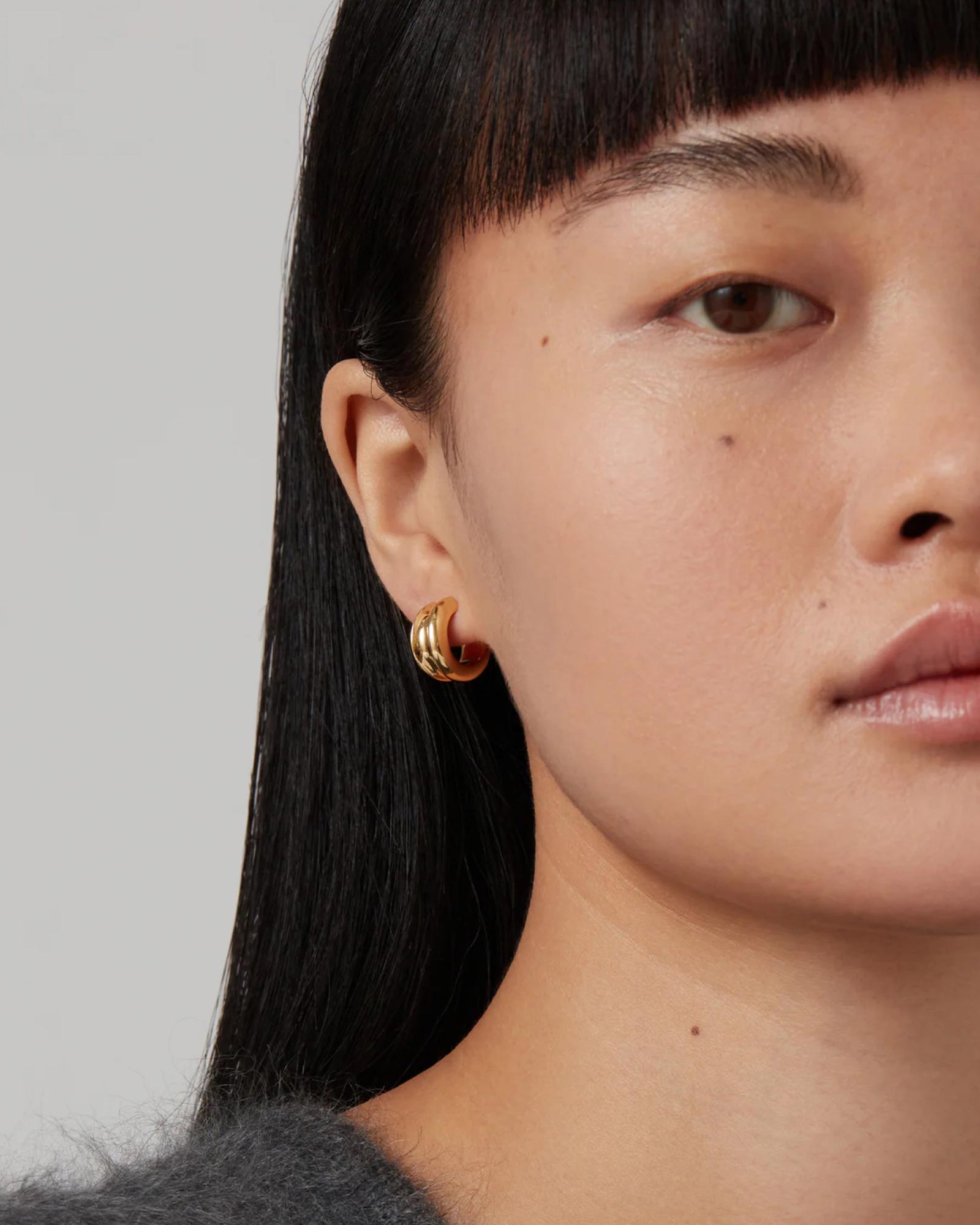 Jenny Bird-Mini Lennon Hoops-Earrings-Blue Ruby Jewellery-Vancouver Canada