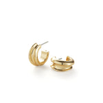 Mini Lennon Hoops 14k Gold Dipped Brass