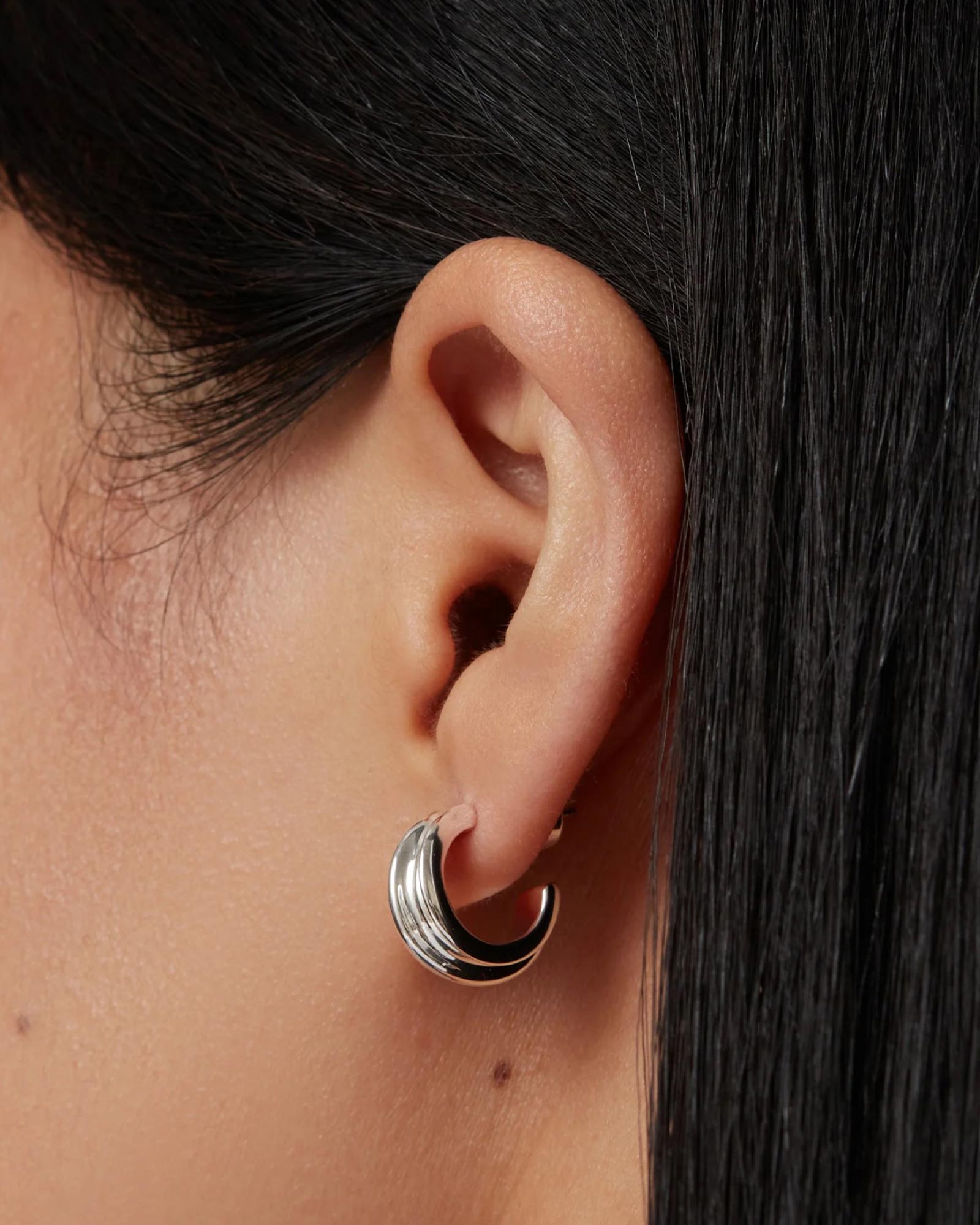 Jenny Bird-Mini Lennon Hoops-Earrings-Blue Ruby Jewellery-Vancouver Canada