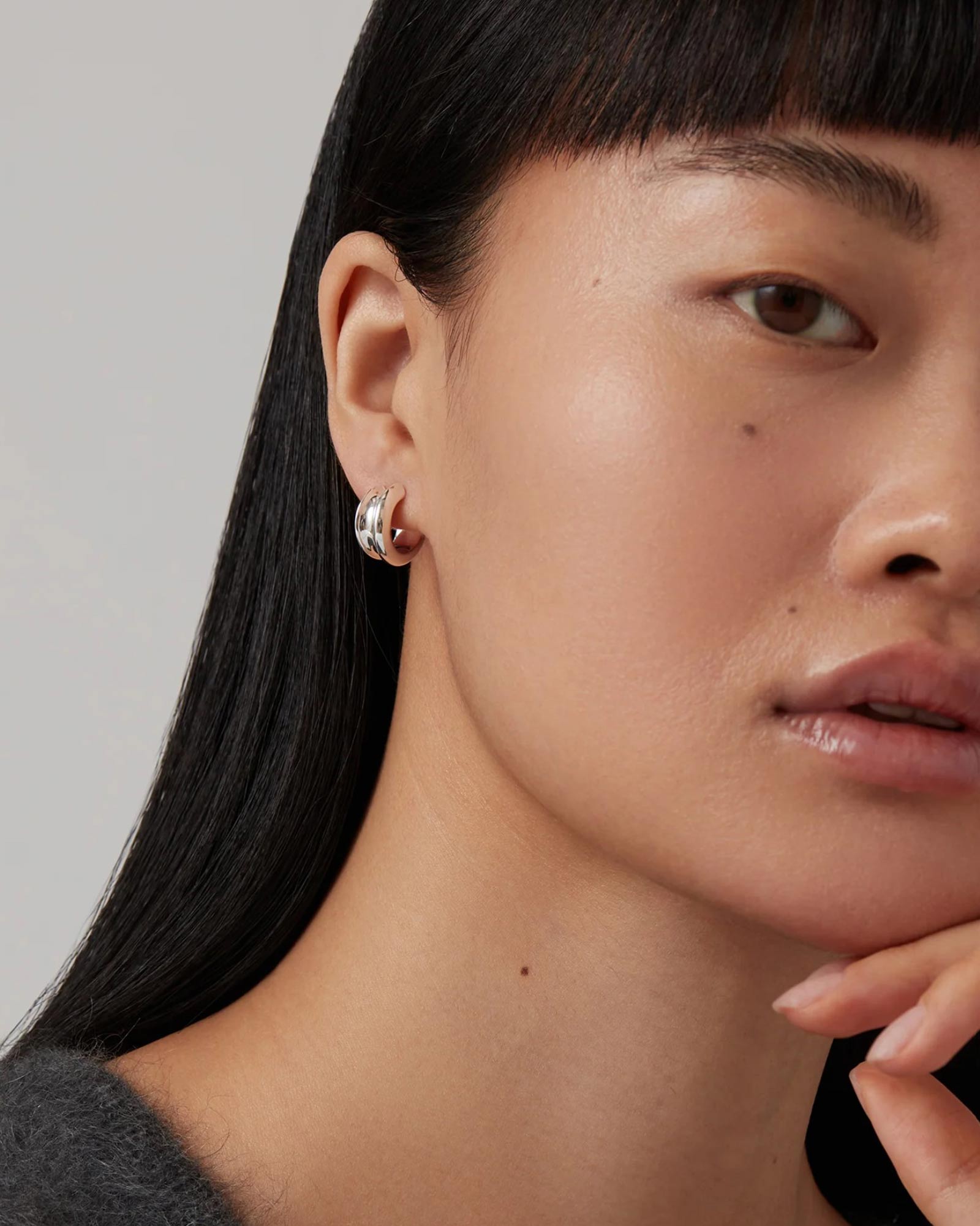 Jenny Bird-Mini Lennon Hoops-Earrings-Blue Ruby Jewellery-Vancouver Canada