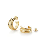 Lennon Hoops 14k Gold Dipped Brass