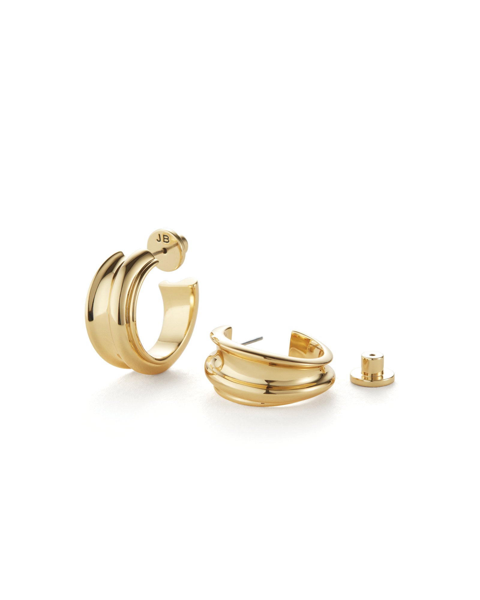 Lennon Hoops 14k Gold Dipped Brass