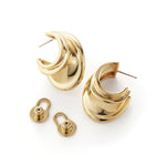 Leona Hoops 14k Gold Dipped Brass
