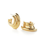 Leona Hoops 14k Gold Dipped Brass