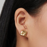 Mini Sundra Earrings 14k Gold Dipped Brass