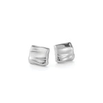 Mini Sundra Earrings Silver Dipped Brass
