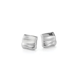 Mini Sundra Earrings Silver Dipped Brass
