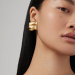Sundra Earrings 14k Gold Dipped Brass