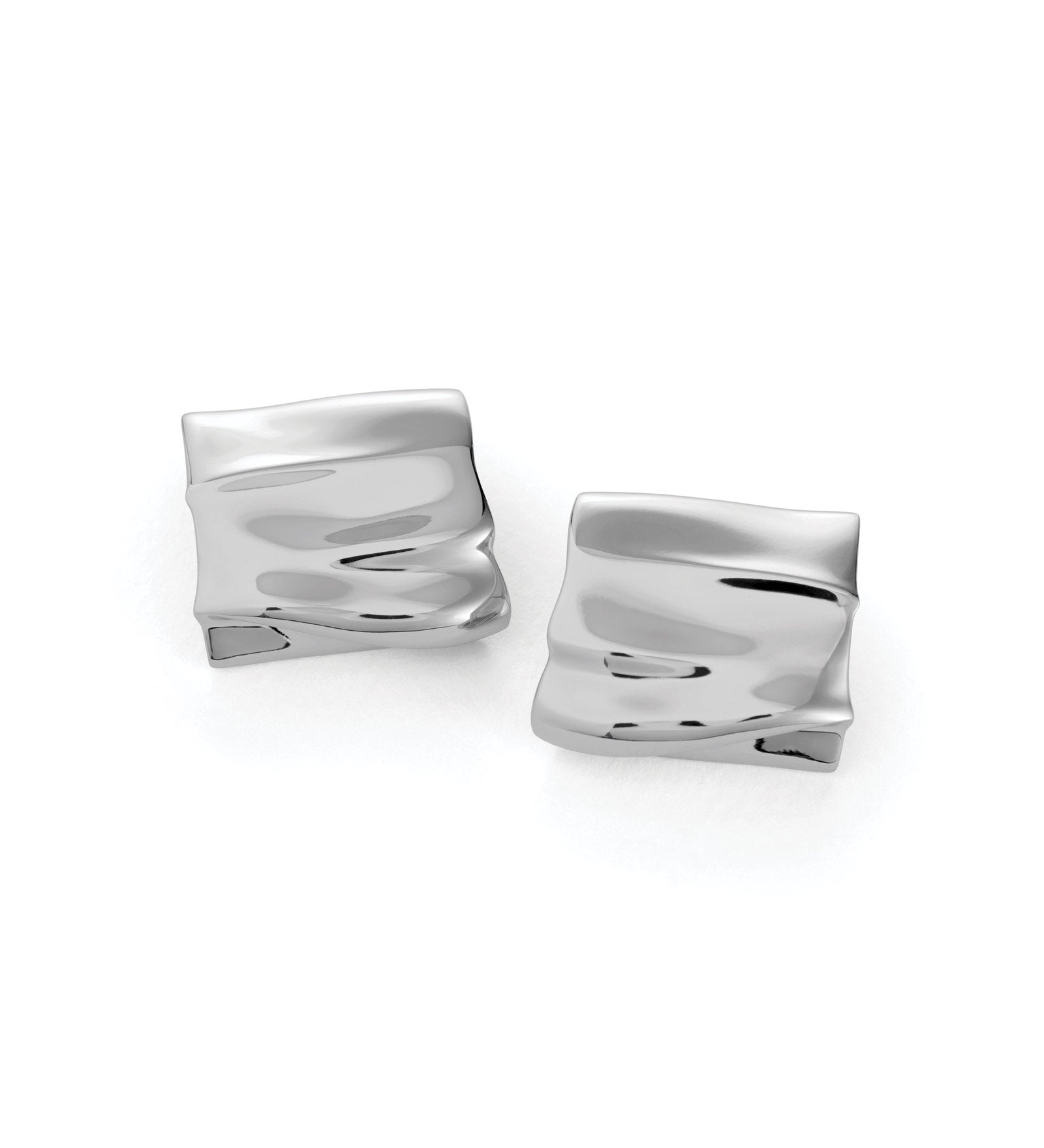 Sundra Earrings Silver Dipped Brass