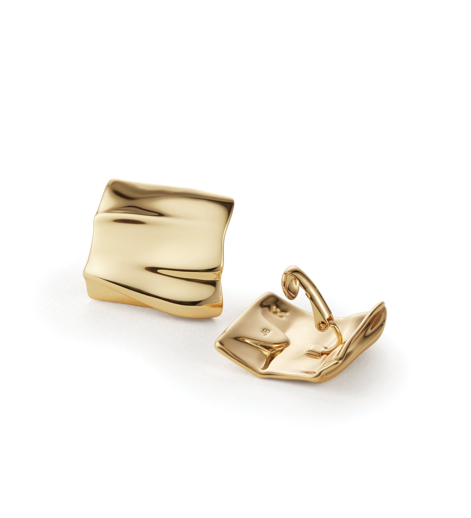 Sundra Clip On Earrings 14k Gold Dipped Brass