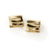 Sundra Clip On Earrings 14k Gold Dipped Brass