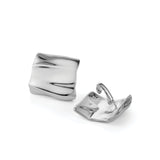 Sundra Clip On Earrings Silver Dipped Brass