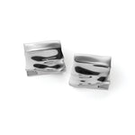 Sundra Clip On Earrings Silver Dipped Brass