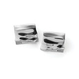 Sundra Clip On Earrings Silver Dipped Brass
