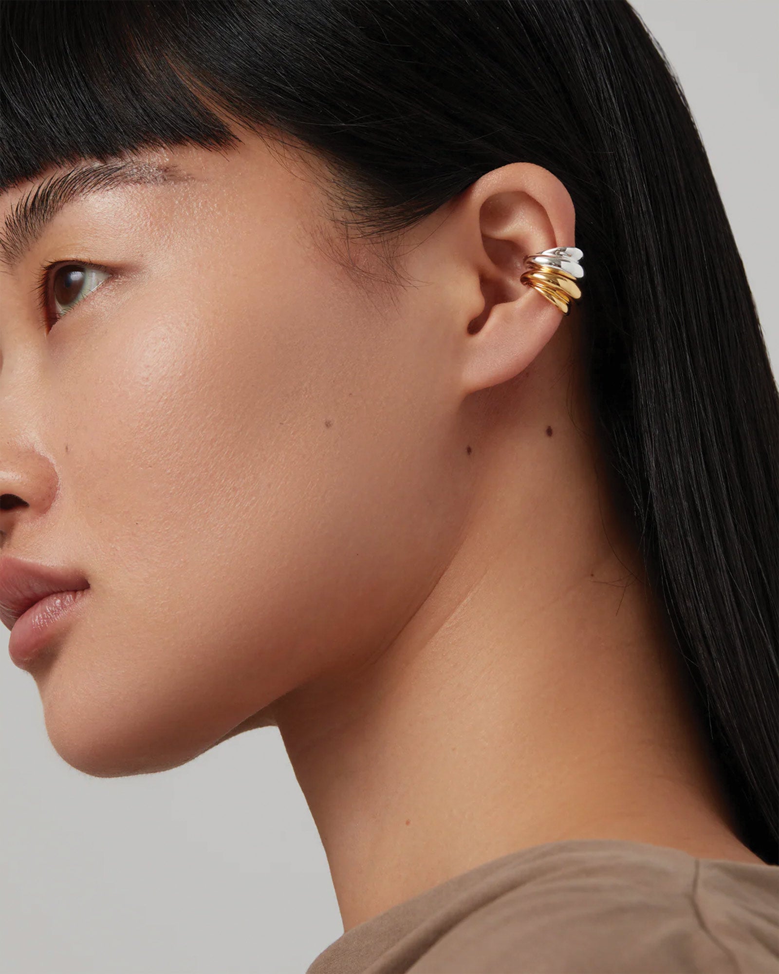 Leona Ear Cuff 14k Gold Dipped Brass