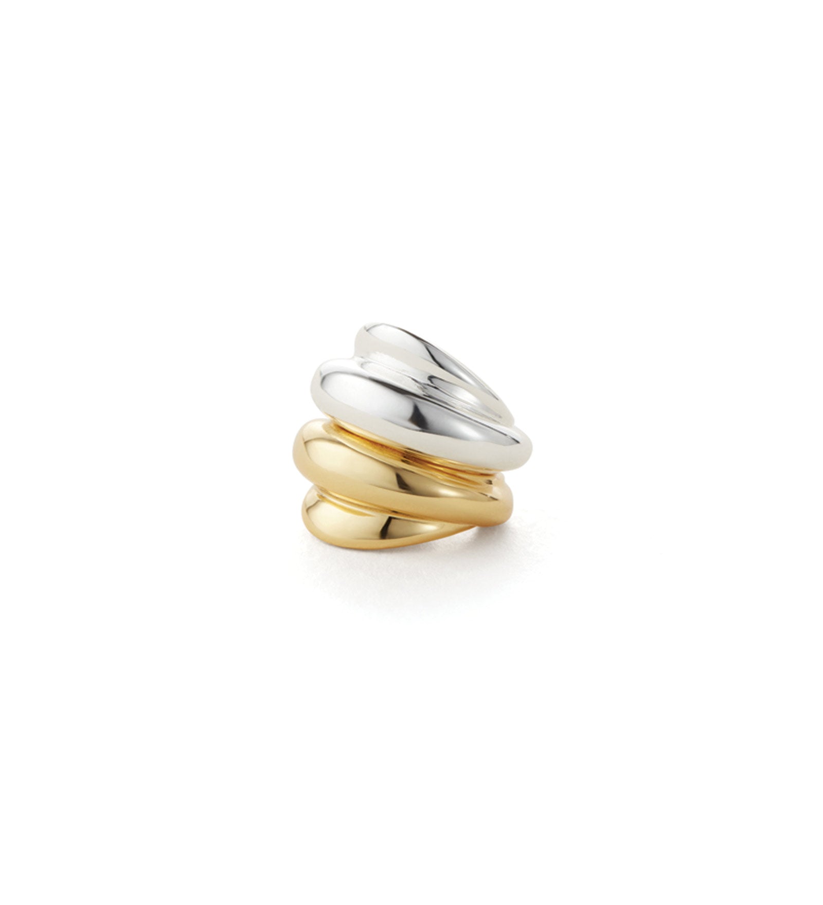 Leona Ear Cuff Silver Dipped Brass