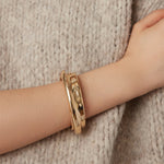 Lennon Bangle Gold Tone Dipped