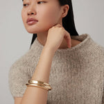 Lennon Bangle Gold Tone Dipped