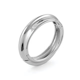 Lennon Bangle Silver Dipped Brass