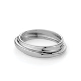 Lennon Bangle Silver Dipped Brass