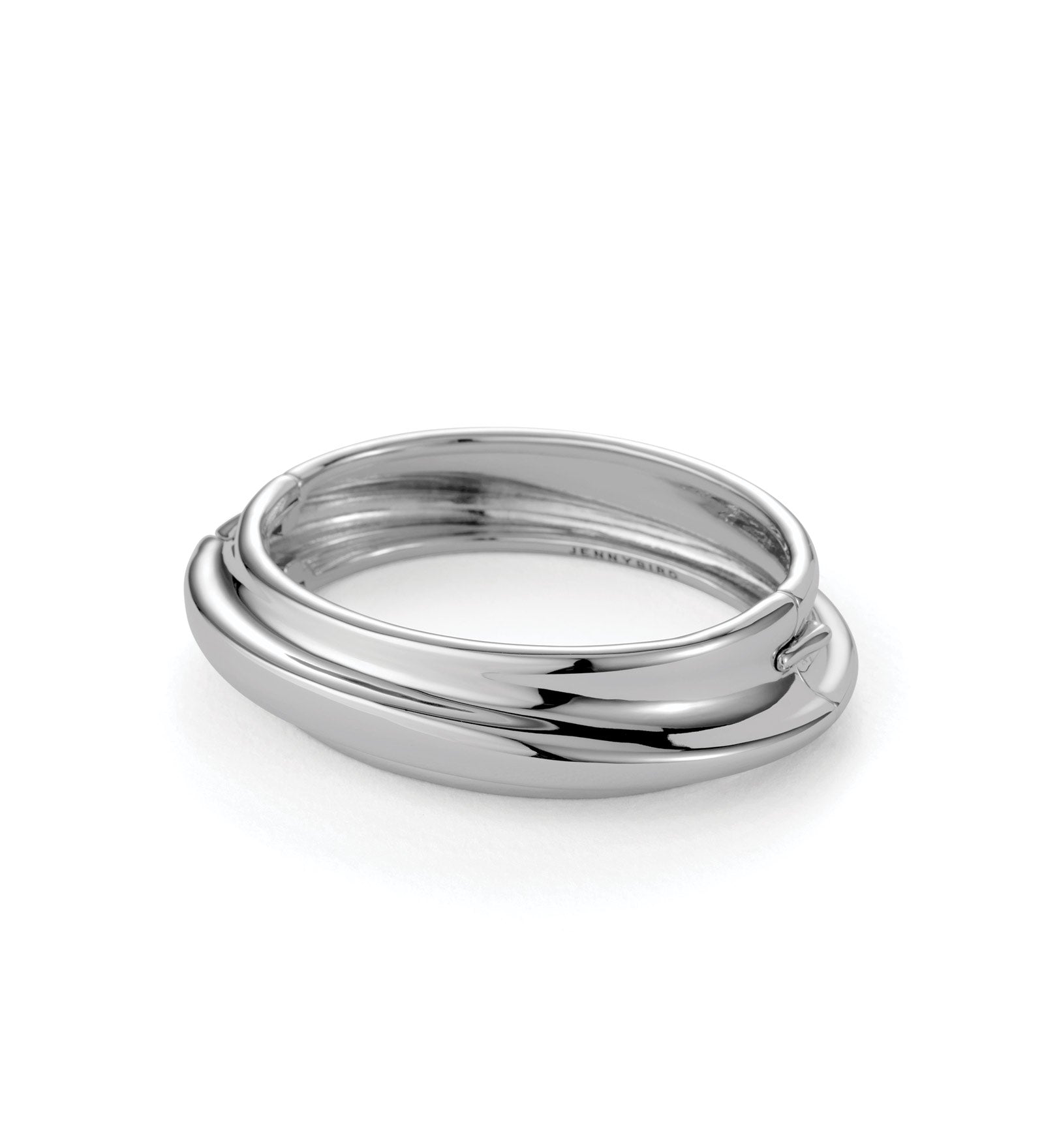 Lennon Bangle Silver Dipped Brass