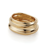 Lennon Mega Bangle Gold Tone Dipped
