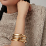 Lennon Mega Bangle Gold Tone Dipped