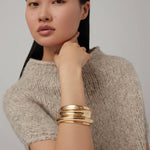 Lennon Mega Bangle Gold Tone Dipped